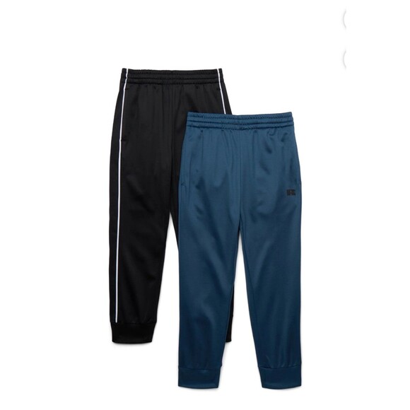 Russell Athletic Boy's Pull-On Tricot Jogger Pants, 2-Pack, Size 6/7 NEW - Picture 1 of 9